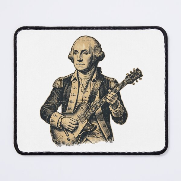 Item preview, George Washington Playing Electric Guitar Vintage Rock Musician designed and sold by raedattia.