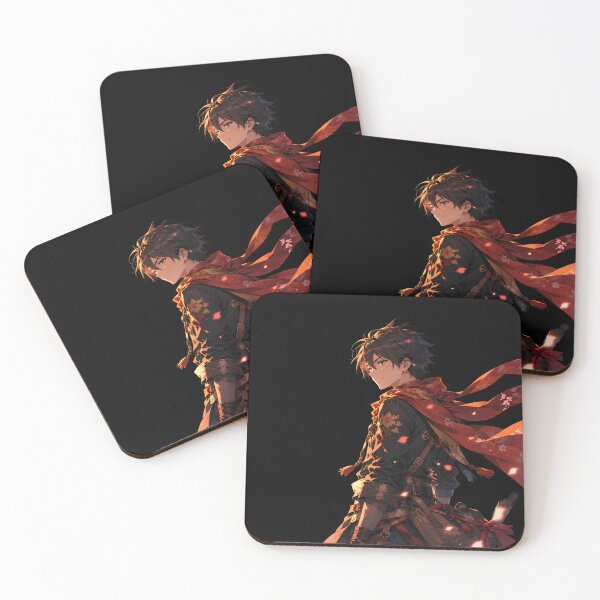 Item preview, Anime Sakura Wanderer Aesthetic - Red Scarf Fantasy Samurai Art designed and sold by MCV-Designs.