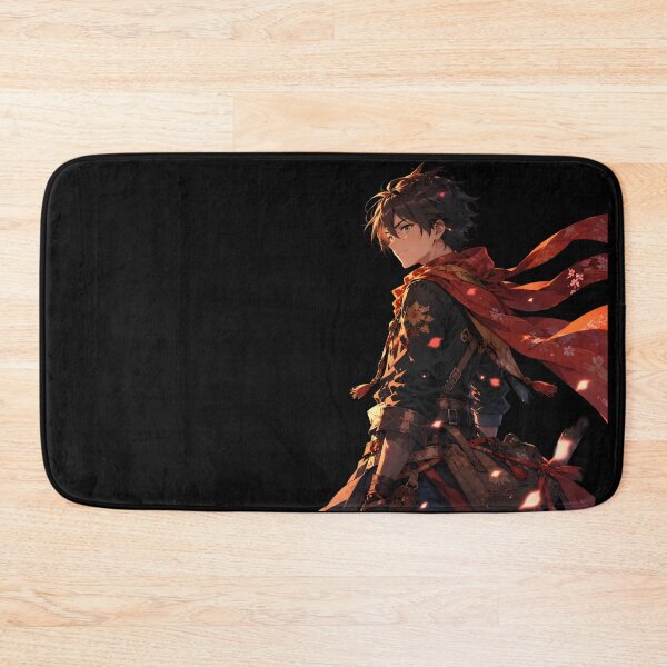 Item preview, Anime Sakura Wanderer Aesthetic - Red Scarf Fantasy Samurai Art designed and sold by MCV-Designs.