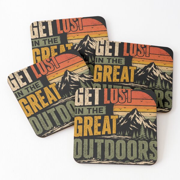 Item preview, Get Lost In The Great Outdoors Nature Adventure Hiking Camping Explorer designed and sold by RetroMini2026.