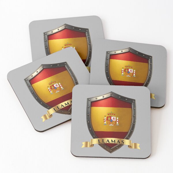 Item preview, Llamas Spanish Heritage Crest Shield designed and sold by Highlandkings.