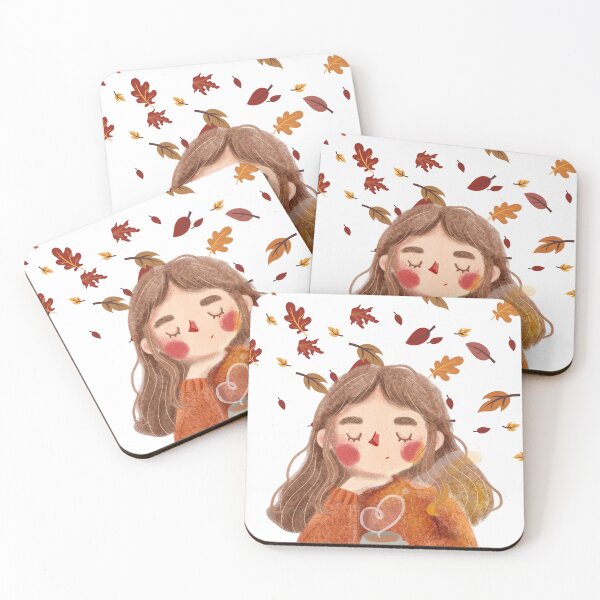 Item preview, Cozy Autumn Vibes With Hot Drink designed and sold by     Sela Art .