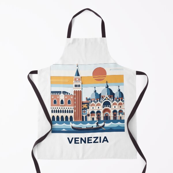 Item preview, Venezia Italy Travel Souvenir - Gondola & St Marks Campanile Art designed and sold by OzzFrequency.