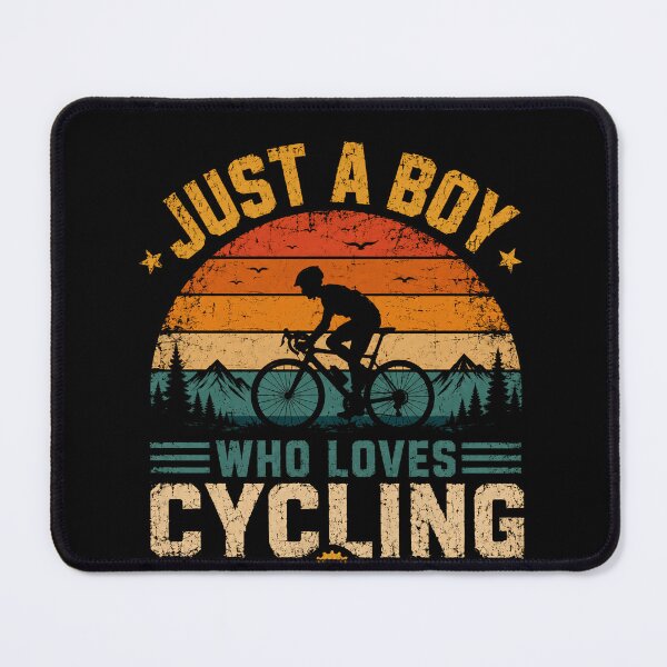 Item preview, Just A Boy Who Loves Cycling Bicycle Rider Cyclist designed and sold by RetroMini2026.