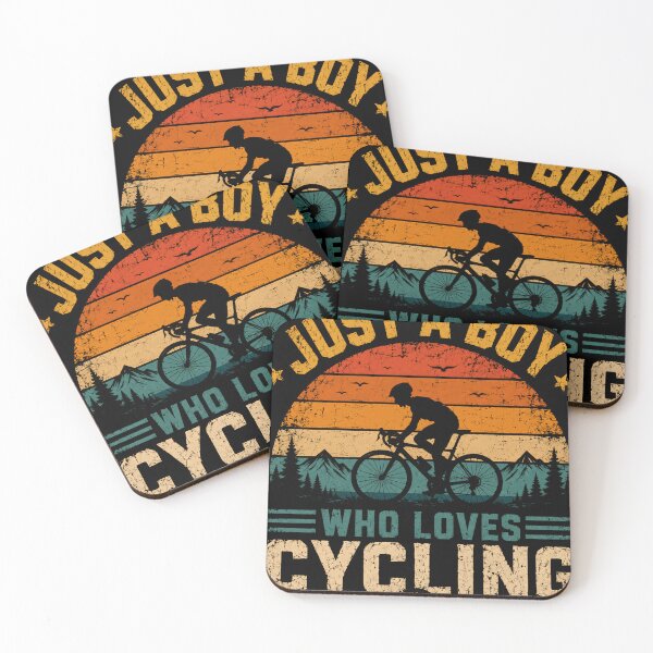 Item preview, Just A Boy Who Loves Cycling Bicycle Rider Cyclist designed and sold by RetroMini2026.
