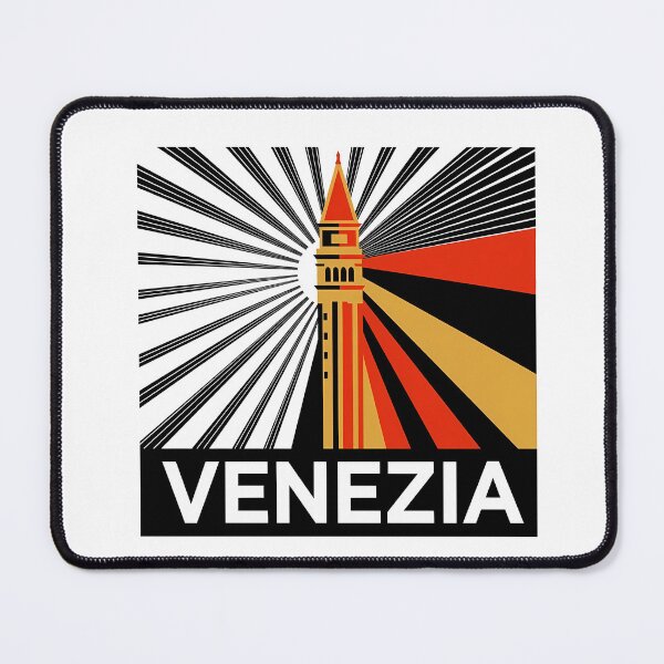 Item preview, Venezia Italy Travel Souvenir - Gondola & St Marks Campanile Art designed and sold by OzzFrequency.
