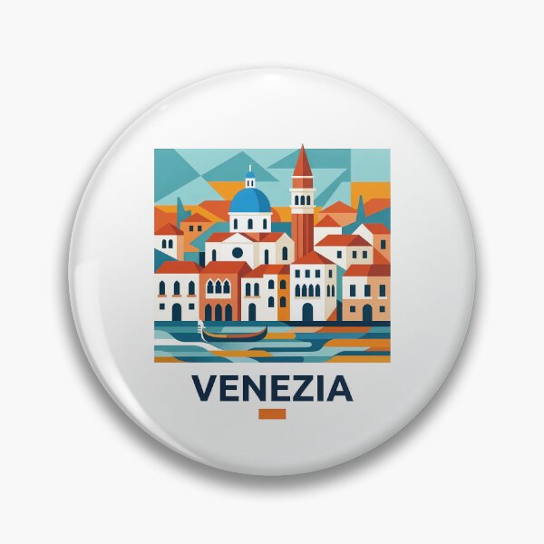 Item preview, Venezia Italy Travel Souvenir - Gondola & St Marks Campanile Art designed and sold by OzzFrequency.