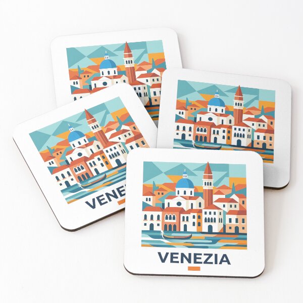 Item preview, Venezia Italy Travel Souvenir - Gondola & St Marks Campanile Art designed and sold by OzzFrequency.