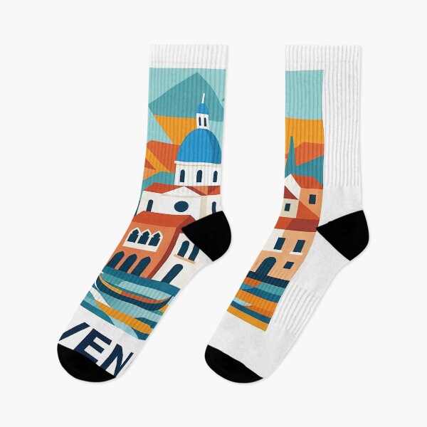 Item preview, Venezia Italy Travel Souvenir - Gondola & St Marks Campanile Art designed and sold by OzzFrequency.