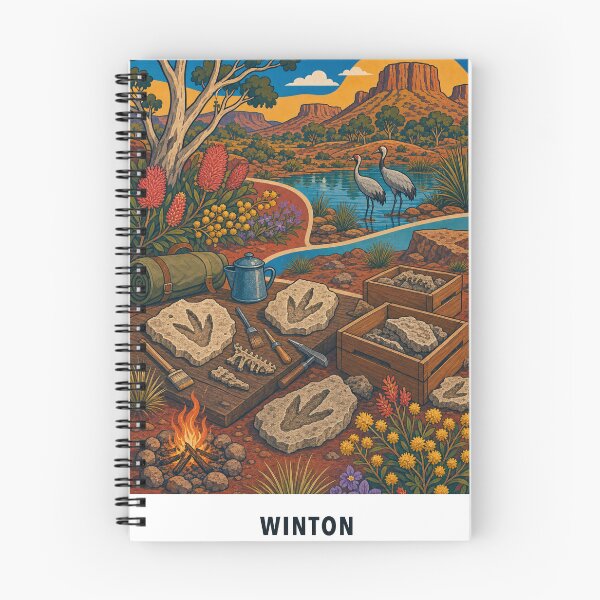 Item preview, Winton Fossil Dig Outback Camp Life designed and sold by Print My Town.
