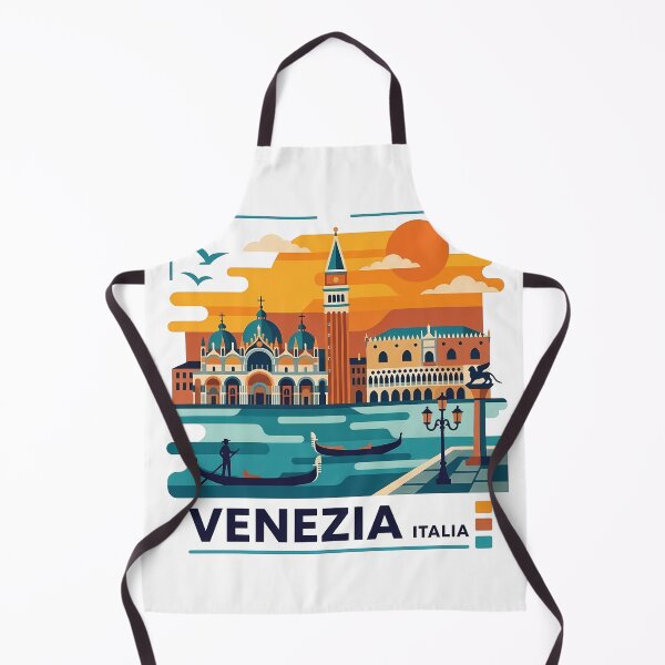 Item preview, Venezia Italy Travel Souvenir - Gondola & St Marks Campanile Art designed and sold by OzzFrequency.