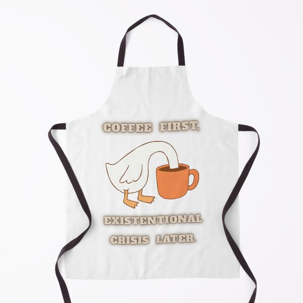 Item preview, Coffee First, Existential Crisis Later Funny Goose Coffee Lover T-Shirt designed and sold by Anya86.
