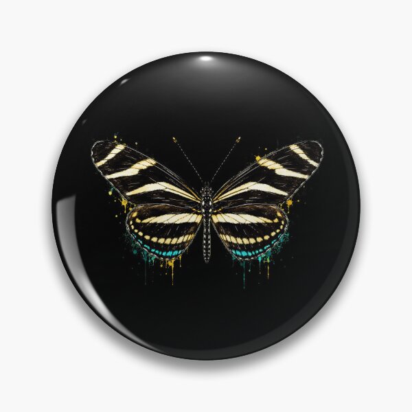 Item preview, Zebra Longwing Butterfly Watercolor Art – Elegant Nature Illustration designed and sold by ColorSplash123.