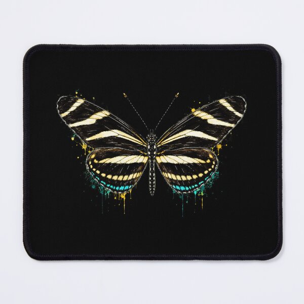 Item preview, Zebra Longwing Butterfly Watercolor Art – Elegant Nature Illustration designed and sold by ColorSplash123.
