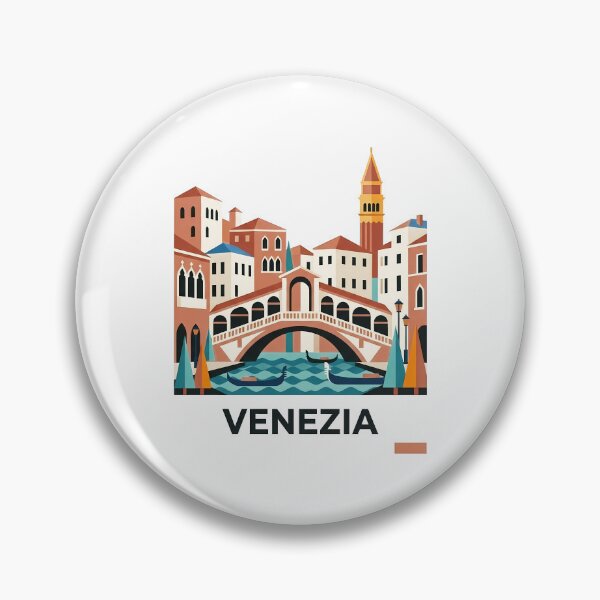 Item preview, Venezia Italy Travel Souvenir - Gondola & St Marks Campanile Art designed and sold by OzzFrequency.