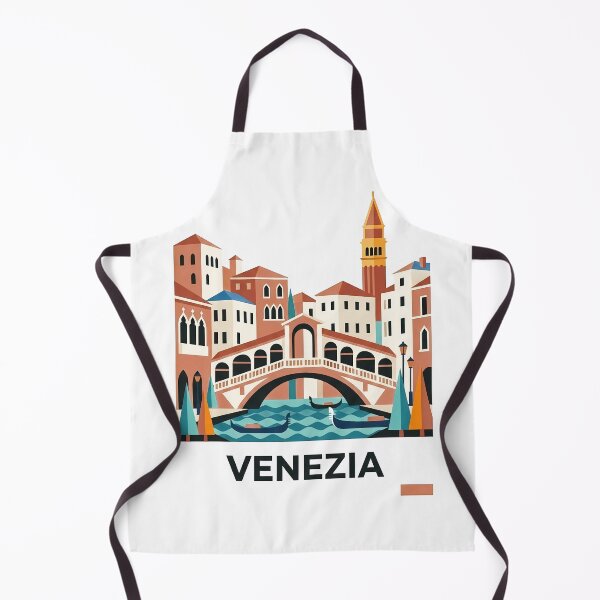 Item preview, Venezia Italy Travel Souvenir - Gondola & St Marks Campanile Art designed and sold by OzzFrequency.