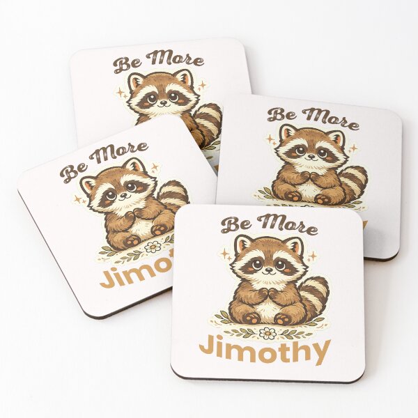 Item preview, Be More Jimothy Cute Raccoon  Vintage T-Shirt | Funny Trash Panda  Gift designed and sold by BongLines.