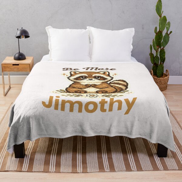 Item preview, Be More Jimothy Cute Raccoon Vintage T-Shirt | Funny Trash Panda Gift designed and sold by BongLines.