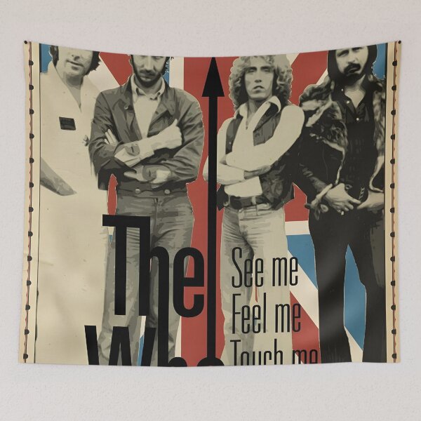 Item preview, The Who Original Custom Vintage Music Poster Wall Art designed and sold by Cool Robot Bro..