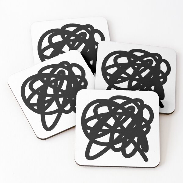 Item preview, Abstract painting brush outline black hand drawing	 designed and sold by Kimos Creative Store.