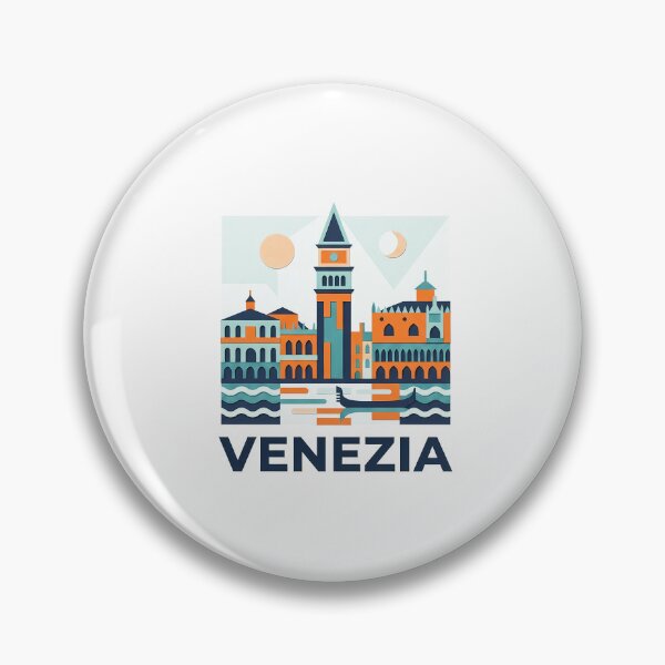 Item preview, Venezia Italy Travel Souvenir - Gondola & St Marks Campanile Art designed and sold by OzzFrequency.