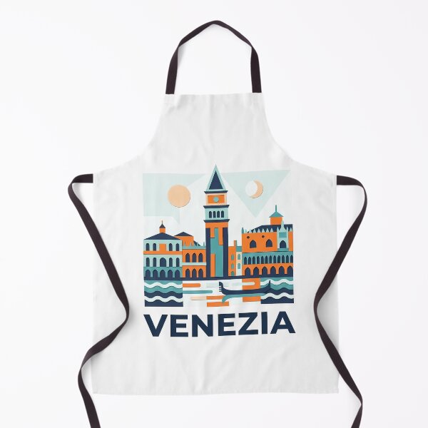 Item preview, Venezia Italy Travel Souvenir - Gondola & St Marks Campanile Art designed and sold by OzzFrequency.