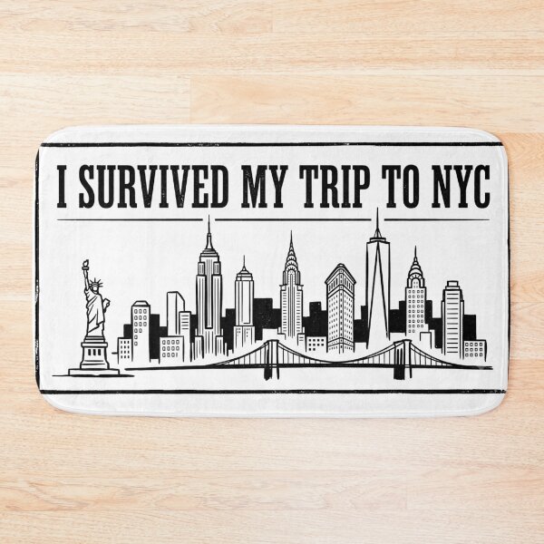Item preview, I Survived My Trip To NYC Funny New York Vacation Gag Gift designed and sold by Angie-Atelier.
