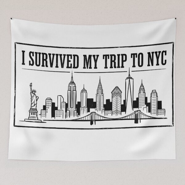 Item preview, I Survived My Trip To NYC Funny New York Vacation Gag Gift designed and sold by Angie-Atelier.
