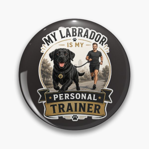 Item preview, My Labrador Is My Personal Trainer | Funny Black Labrador Dog Lover Gift designed and sold by Goodthingstree.