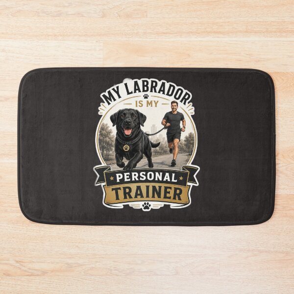 Item preview, My Labrador Is My Personal Trainer | Funny Black Labrador Dog Lover Gift designed and sold by Goodthingstree.