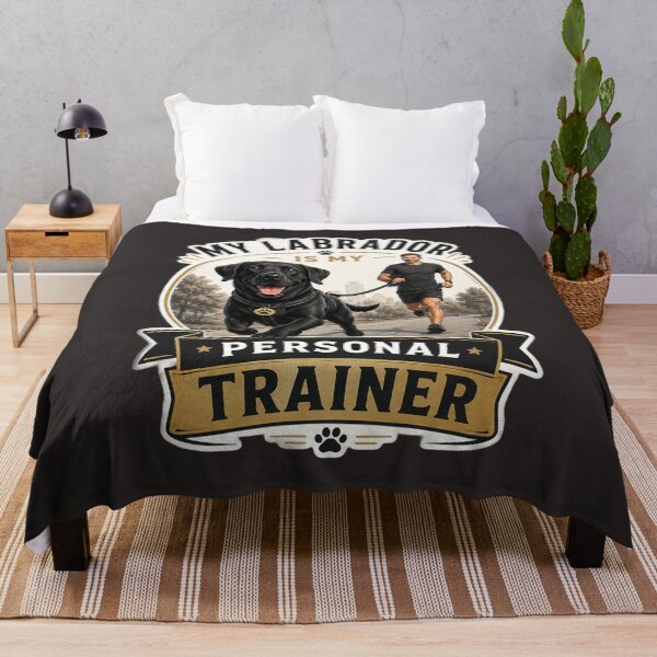 Artikelvorschau, Mein Labrador ist mein Personal Trainer | Lustiges Geschenk für Labrador-Liebhaber entworfen und verkauft von Goodthingstree.