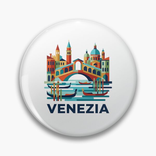 Item preview, Venezia Italy Travel Souvenir - Gondola & St Marks Campanile Art designed and sold by OzzFrequency.