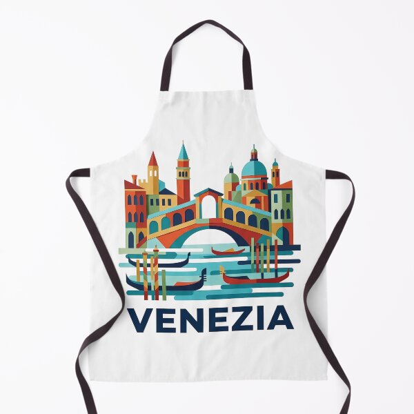 Item preview, Venezia Italy Travel Souvenir - Gondola & St Marks Campanile Art designed and sold by OzzFrequency.