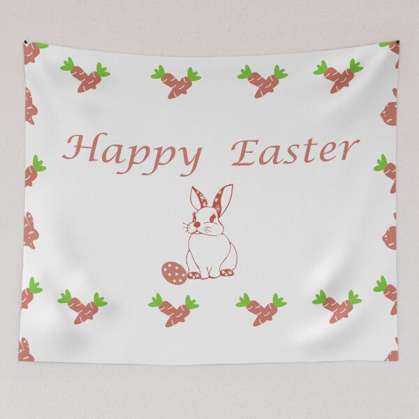 Item preview, Happy Easter Typography with Hand-Drawn Decorative Egg Seamless Pattern designed and sold by TaniaArtDesign.