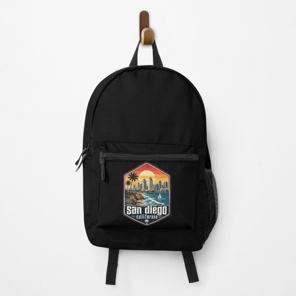 Item preview, San Diego California Travel Retro designed and sold by TomFrontierArt.