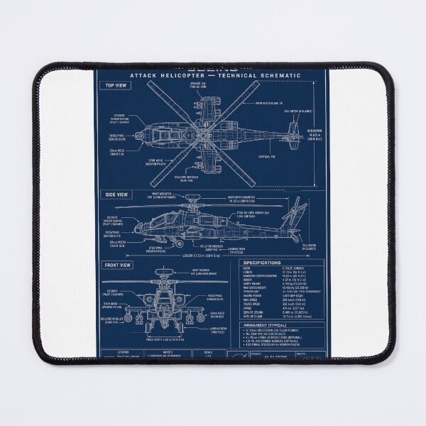 Item preview, AH-64 Apache Attack Helicopter Blueprint designed and sold by Jetfighter1.