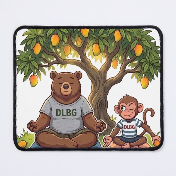 Item preview, DLBG: Bear Zen, Monkey Mischief designed and sold by DLBG-STORE.