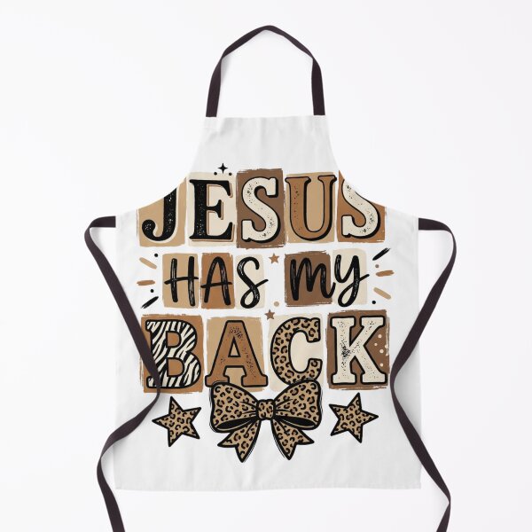 Item preview, Jesus Has My Back Christian Faith Aesthetic Cute Leopard Print Retro designed and sold by raedattia.