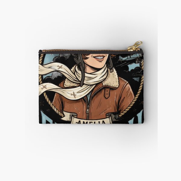 Item preview, Amelia Fly High Vintage Aviator Illustration designed and sold by VectAnik.