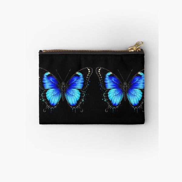 Item preview, Ulysses Butterfly Watercolor Art – Vibrant Blue Nature Illustration designed and sold by ColorSplash123.