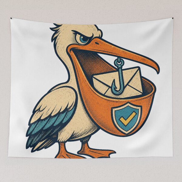 Item preview, Phishing-Detecting Pelican – Email Security Creature designed and sold by yagniikd-.