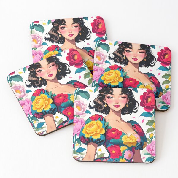 Item preview, Floral Dress Woman with Peonies designed and sold by HappyOops.