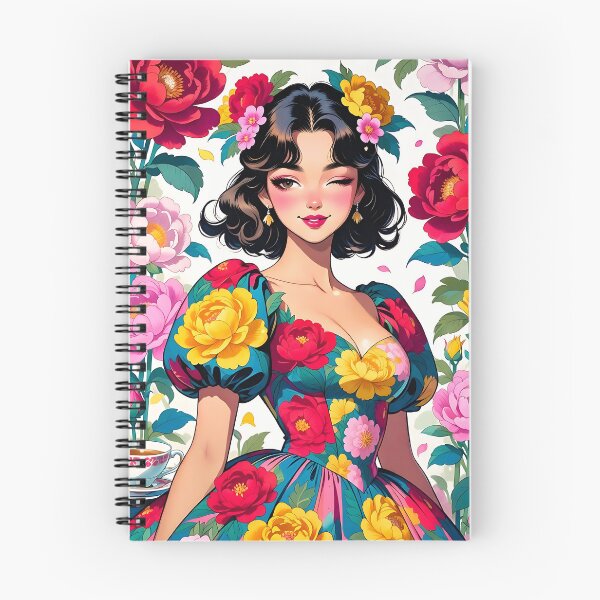 Item preview, Floral Dress Woman with Peonies designed and sold by HappyOops.