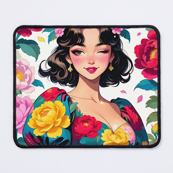 Item preview, Floral Dress Woman with Peonies designed and sold by HappyOops.