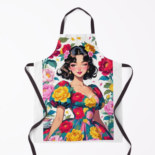 Item preview, Floral Dress Woman with Peonies designed and sold by HappyOops.