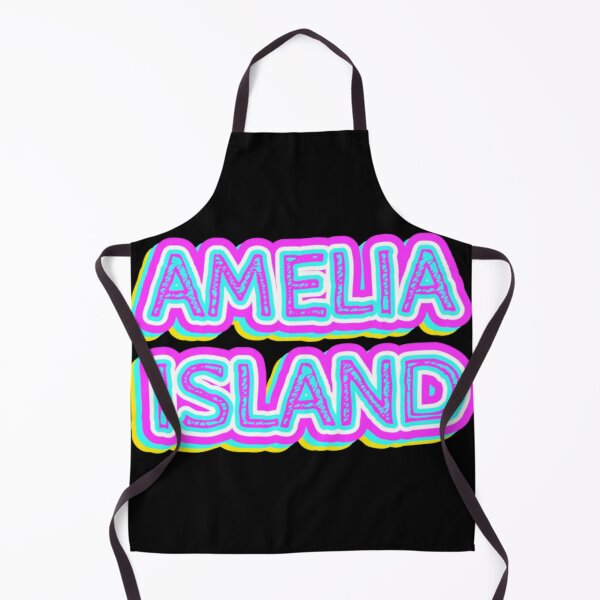 Item preview, Amelia Island Beach Retro Typography designed and sold by VectAnik.