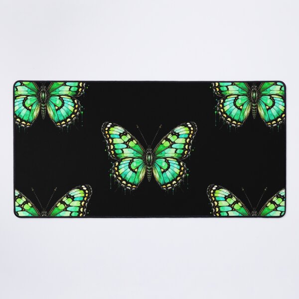 Item preview, Malachite Butterfly Watercolor Art – Vibrant Green Nature Illustration designed and sold by ColorSplash123.