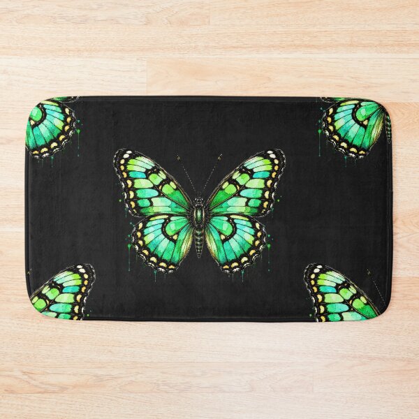 Item preview, Malachite Butterfly Watercolor Art – Vibrant Green Nature Illustration designed and sold by ColorSplash123.