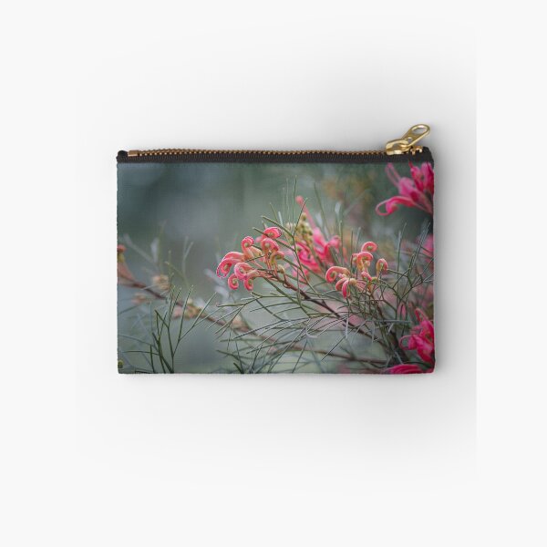 Item preview, Grevillea johnsonii (Spider Blossom) Macro – Fine Art Photography Print designed and sold by MinzMarchStudio.