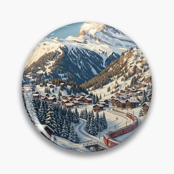 Item preview, Zermatt Switzerland Vintage Travel Poster – Matterhorn & Gornergrat Railway designed and sold by Bomax121.
